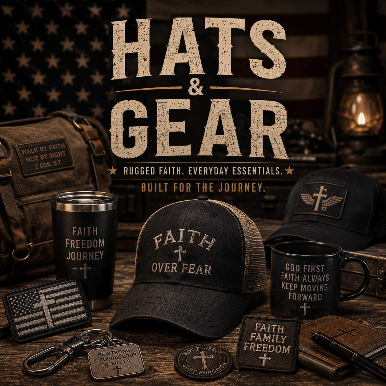 Faith Hats & Gear - Held & Anchored