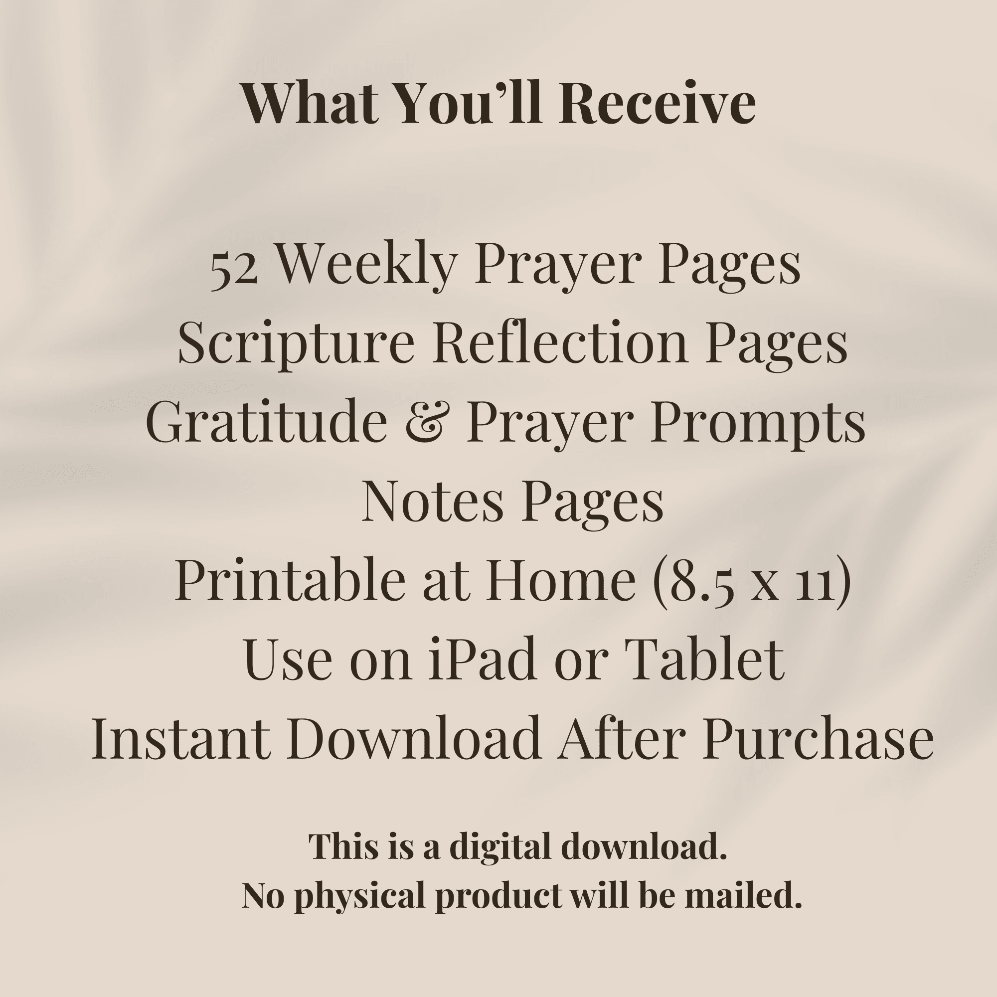 52 - Week Prayer Journal Printable – Black Cover faith - based apparel - Held & Anchored