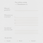 52 - Week Prayer Journal Printable – Black Cover faith - based apparel - Held & Anchored