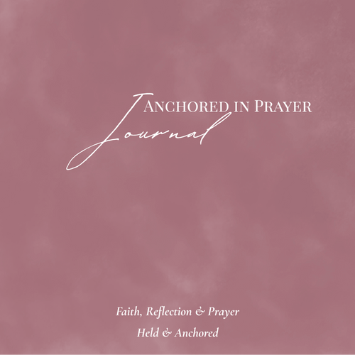 52 - Week Prayer Journal (Printable) – Dusty Rose Cover faith - based apparel - Held & Anchored