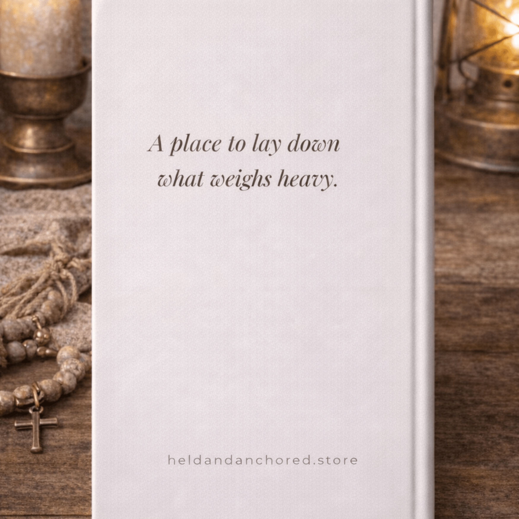 Be Still Journal – Matte Hardcover | Held & Anchored Co. - Held & Anchored