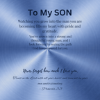 Faith Necklace – To My Son - Held & Anchored