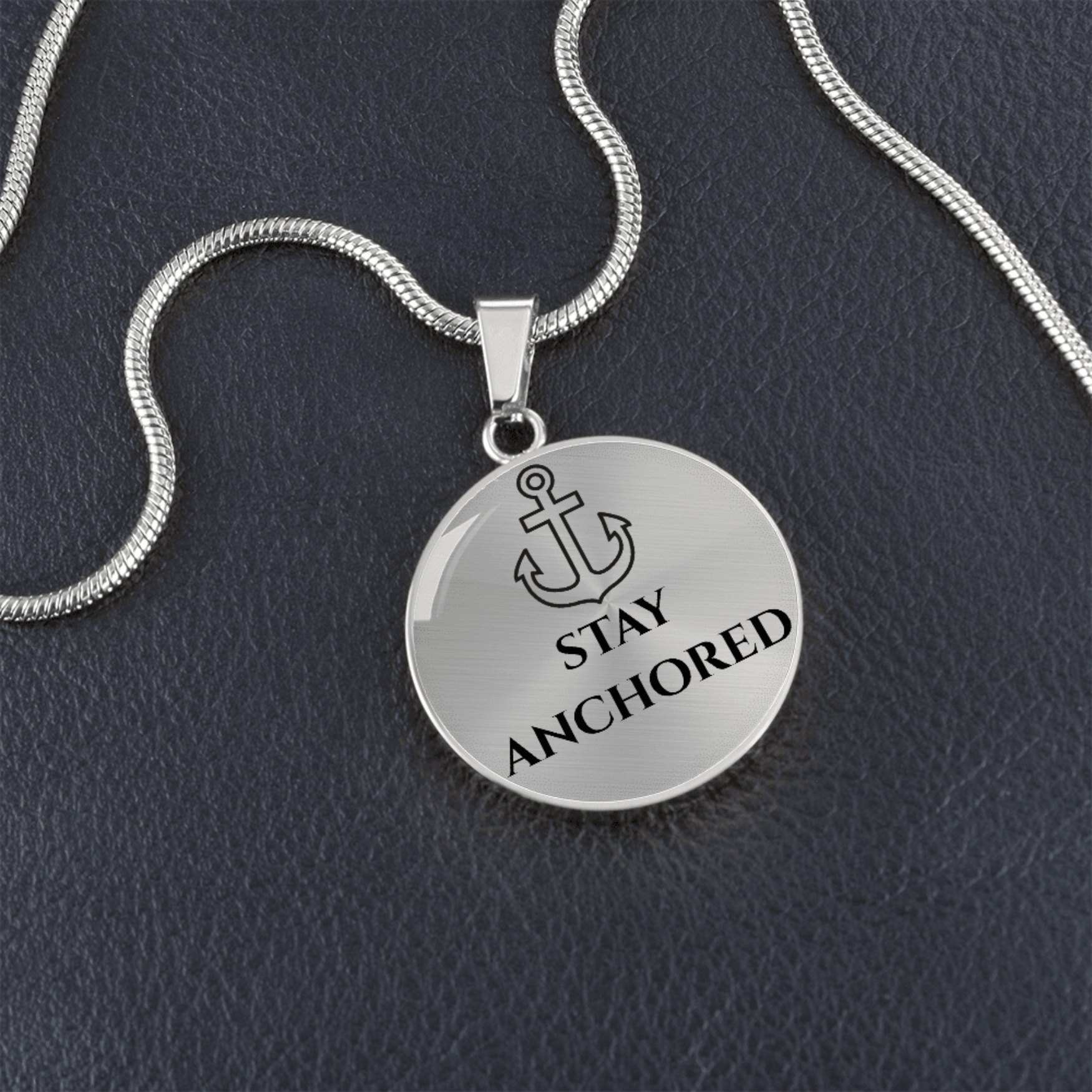 Stay Anchored Pendant – Strength & Faith Necklace - Held & Anchored