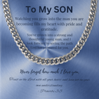 Faith Necklace – To My Son - Held & Anchored