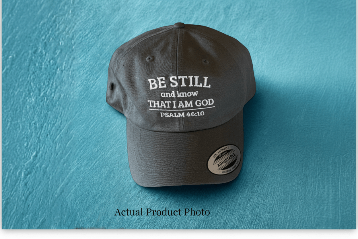 Be Still Hat faith - based apparel - Held & Anchored