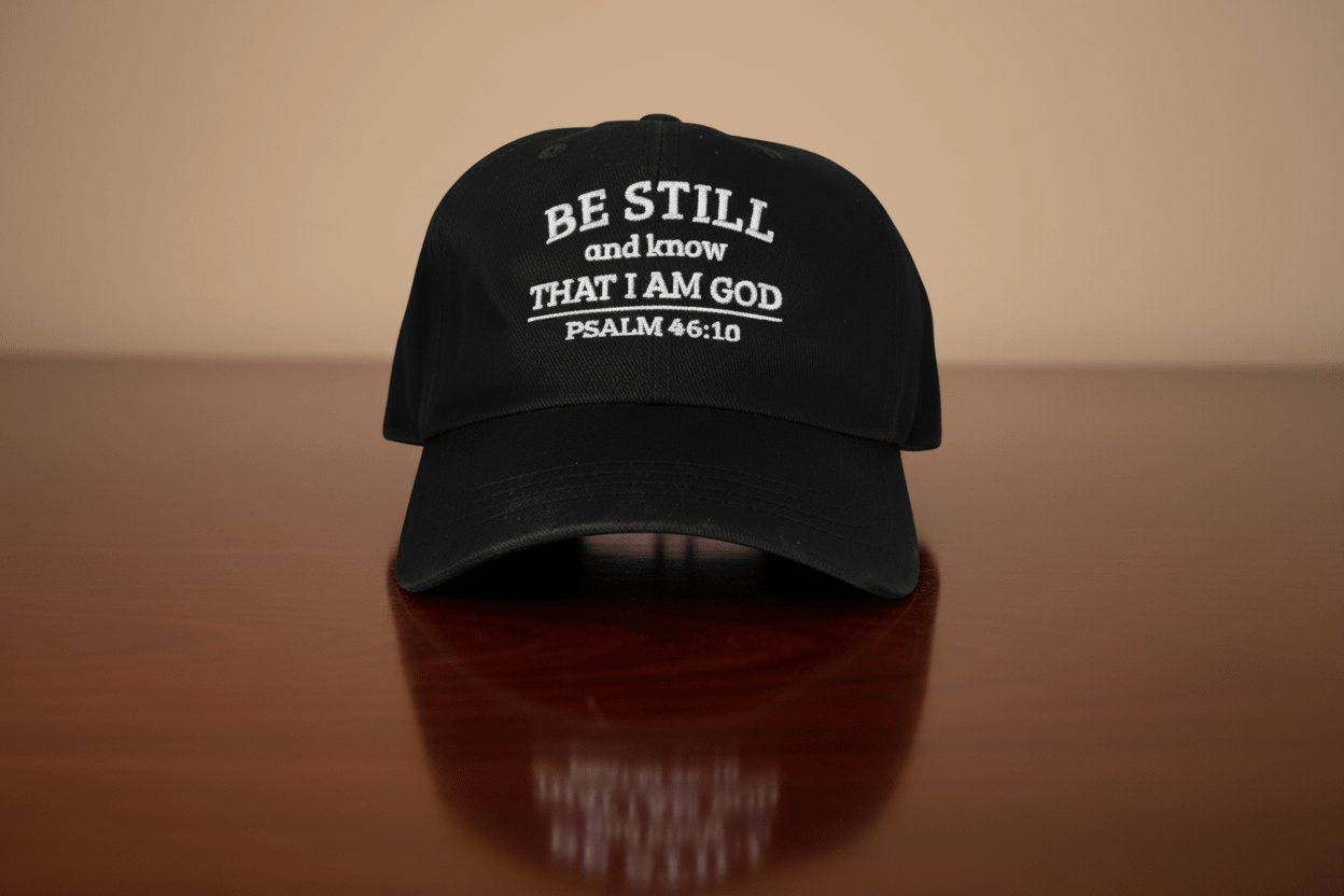 Be Still Hat faith - based apparel - Held & Anchored
