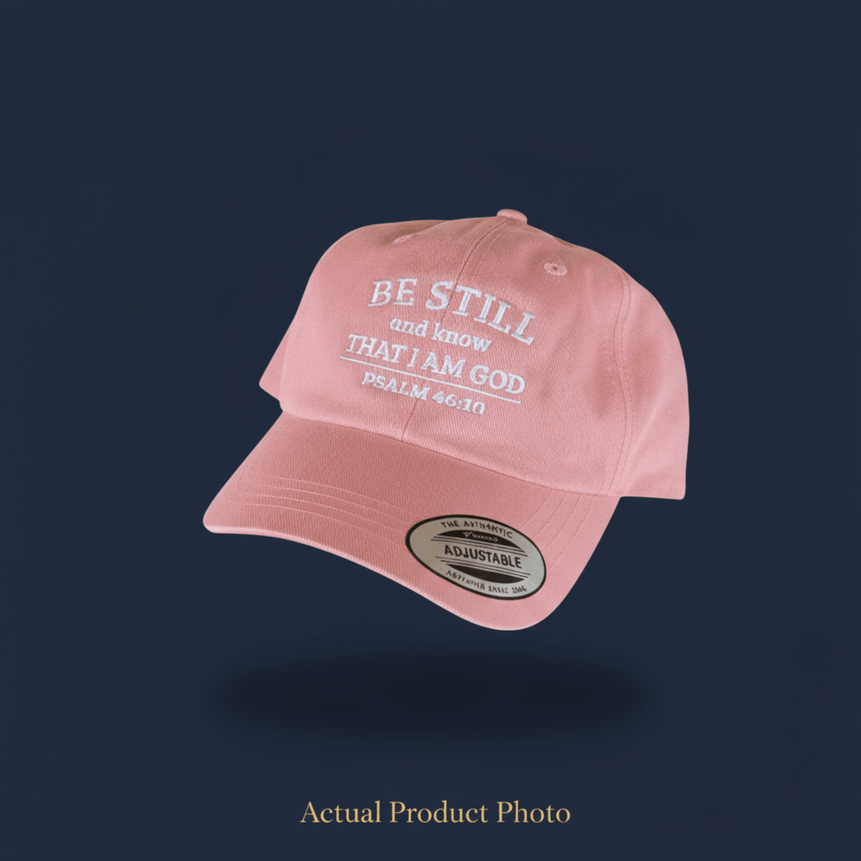 Be Still Hat – Psalm 46:10 Cap faith - based apparel - Held & Anchored