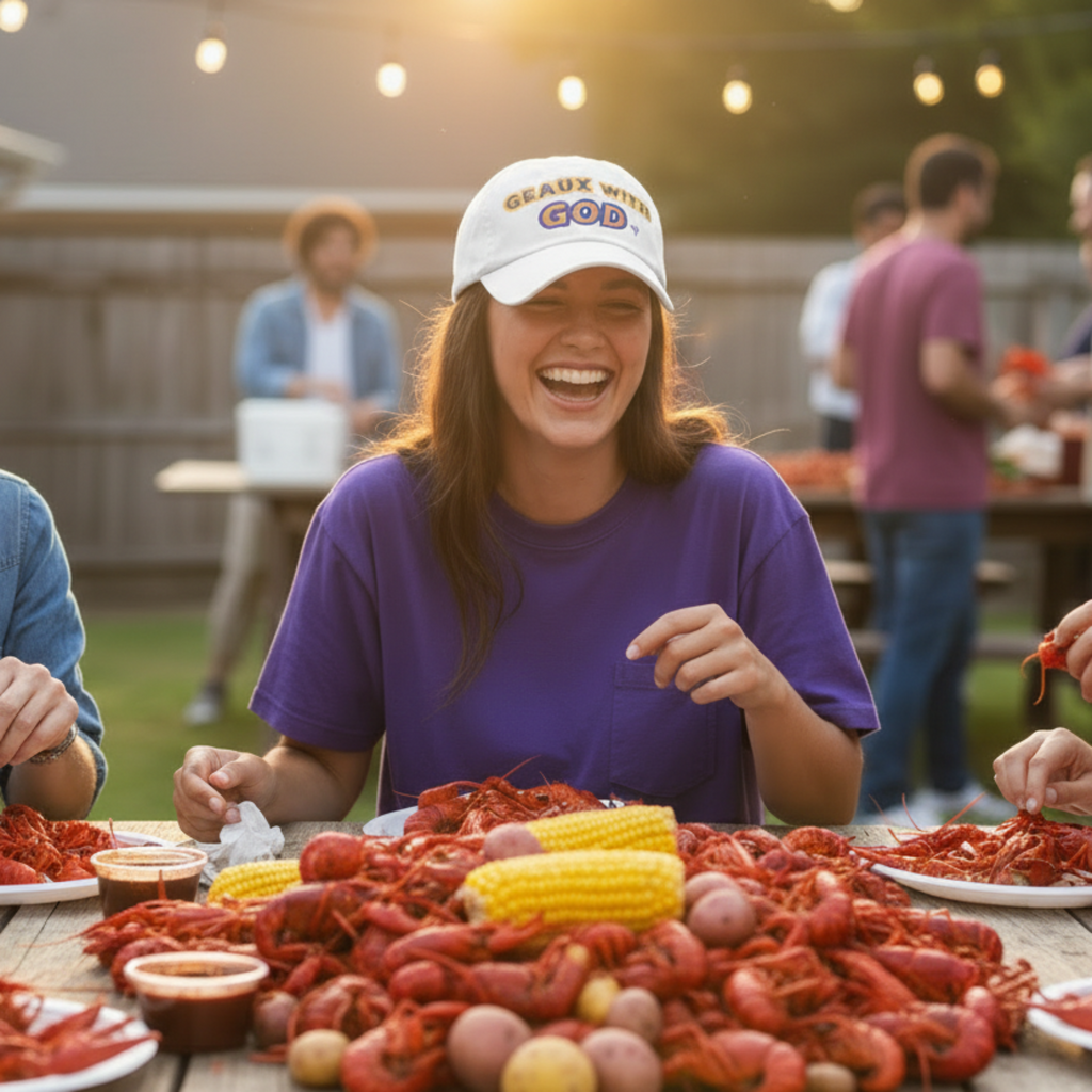 Geaux With God Hat - Held & Anchored