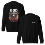 God First Freedom Always Ride Hard Sweatshirt – Christian Biker Crewneck faith - based apparel - Held & Anchored