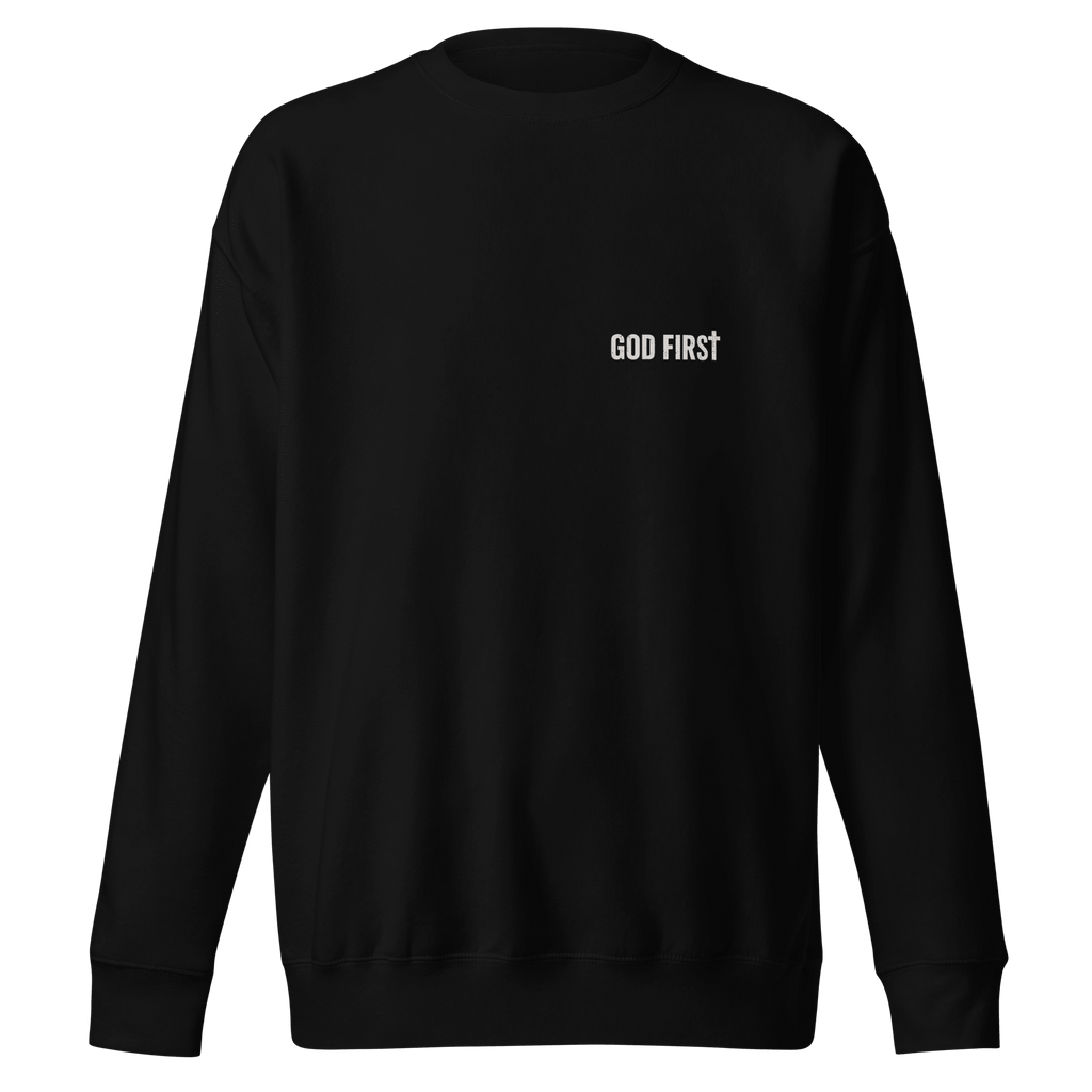 God First Freedom Always Ride Hard Sweatshirt – Christian Biker Crewneck faith - based apparel - Held & Anchored