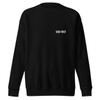 God First Freedom Always Ride Hard Sweatshirt – Christian Biker Crewneck faith - based apparel - Held & Anchored