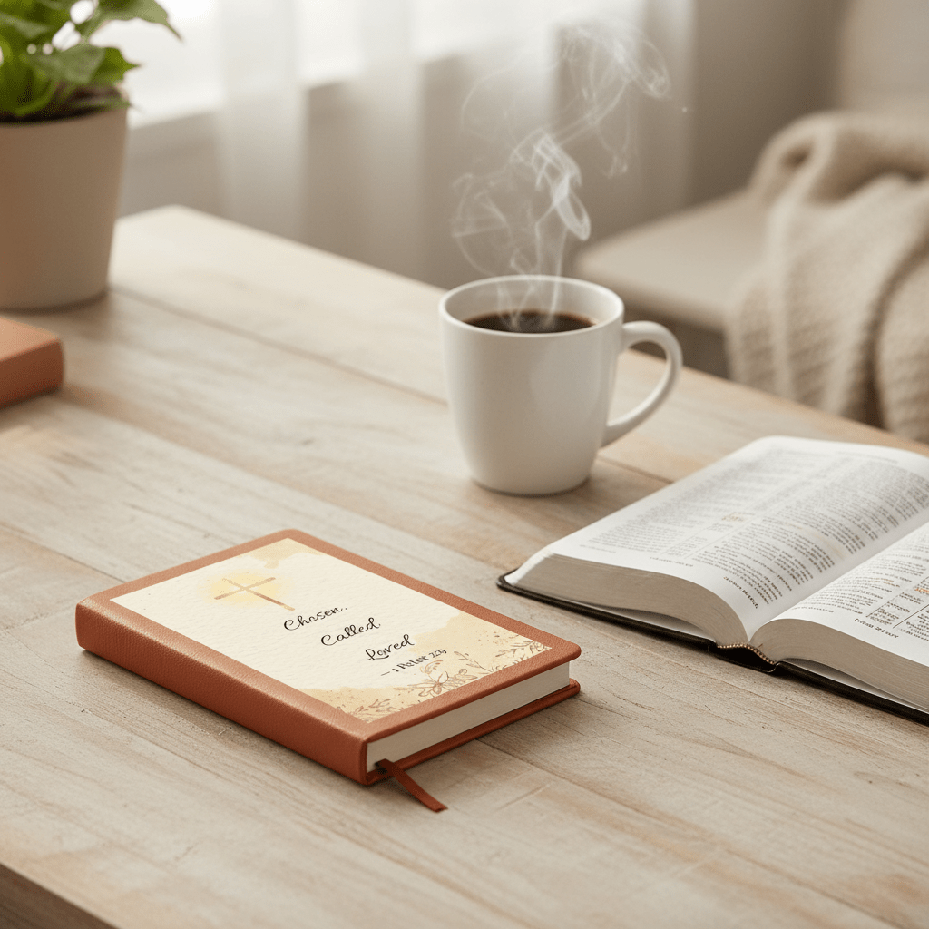 Loved Called Journal – 1 Peter 2:9 faith - based apparel - Held & Anchored