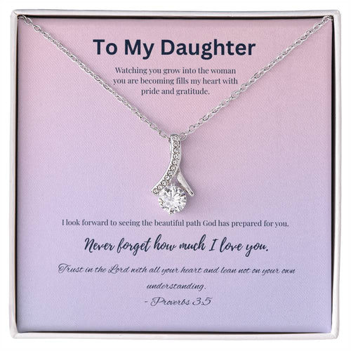To My Daughter Necklace faith - based apparel - Held & Anchored
