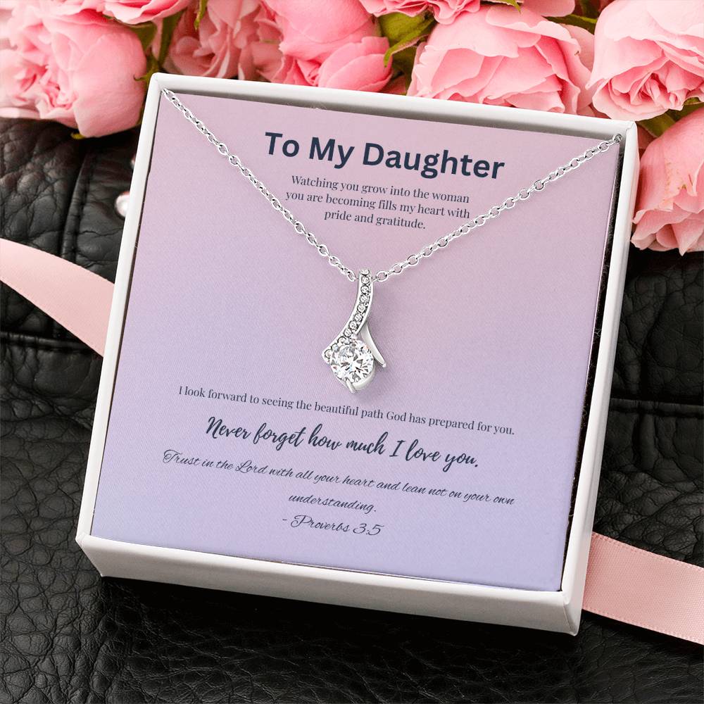 To My Daughter Necklace faith - based apparel - Held & Anchored