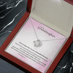 To My Granddaughter – Inspirational Love Knot Necklace (V2) faith - based apparel - Held & Anchored