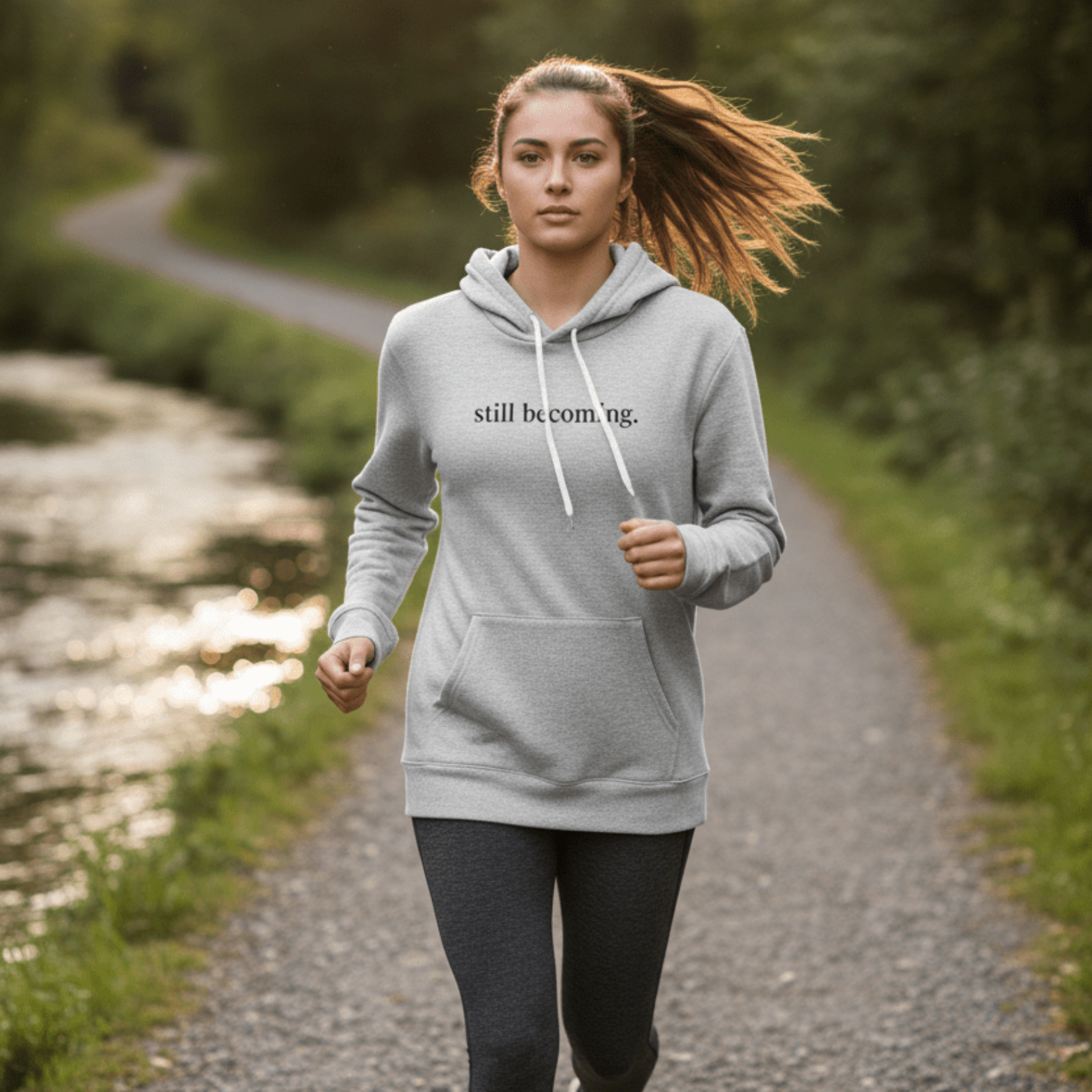 Still Becoming Hoodie – Minimal Inspirational Hoodie - Held & Anchored