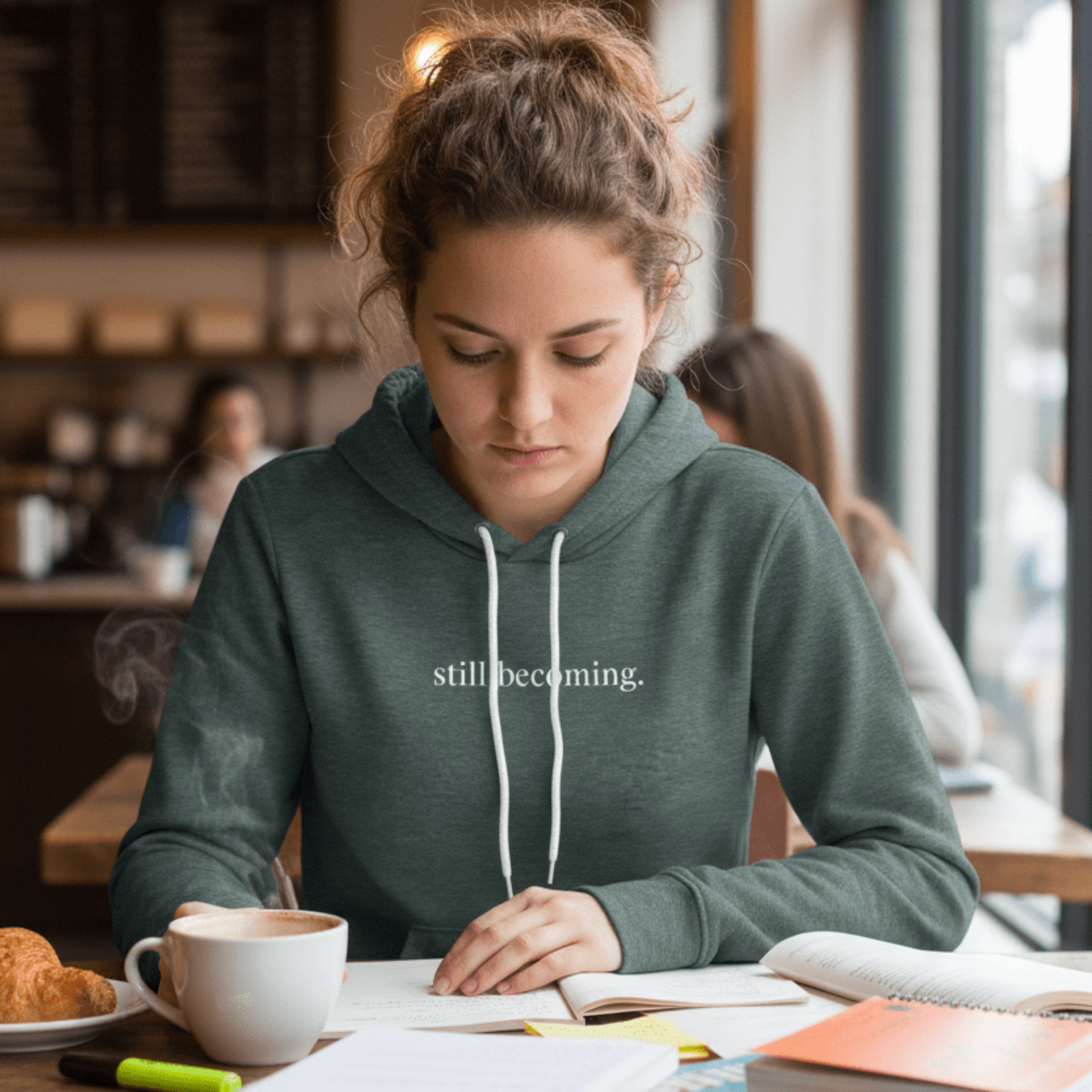 Still Becoming Hoodie – Minimal Inspirational Hoodie - Held & Anchored