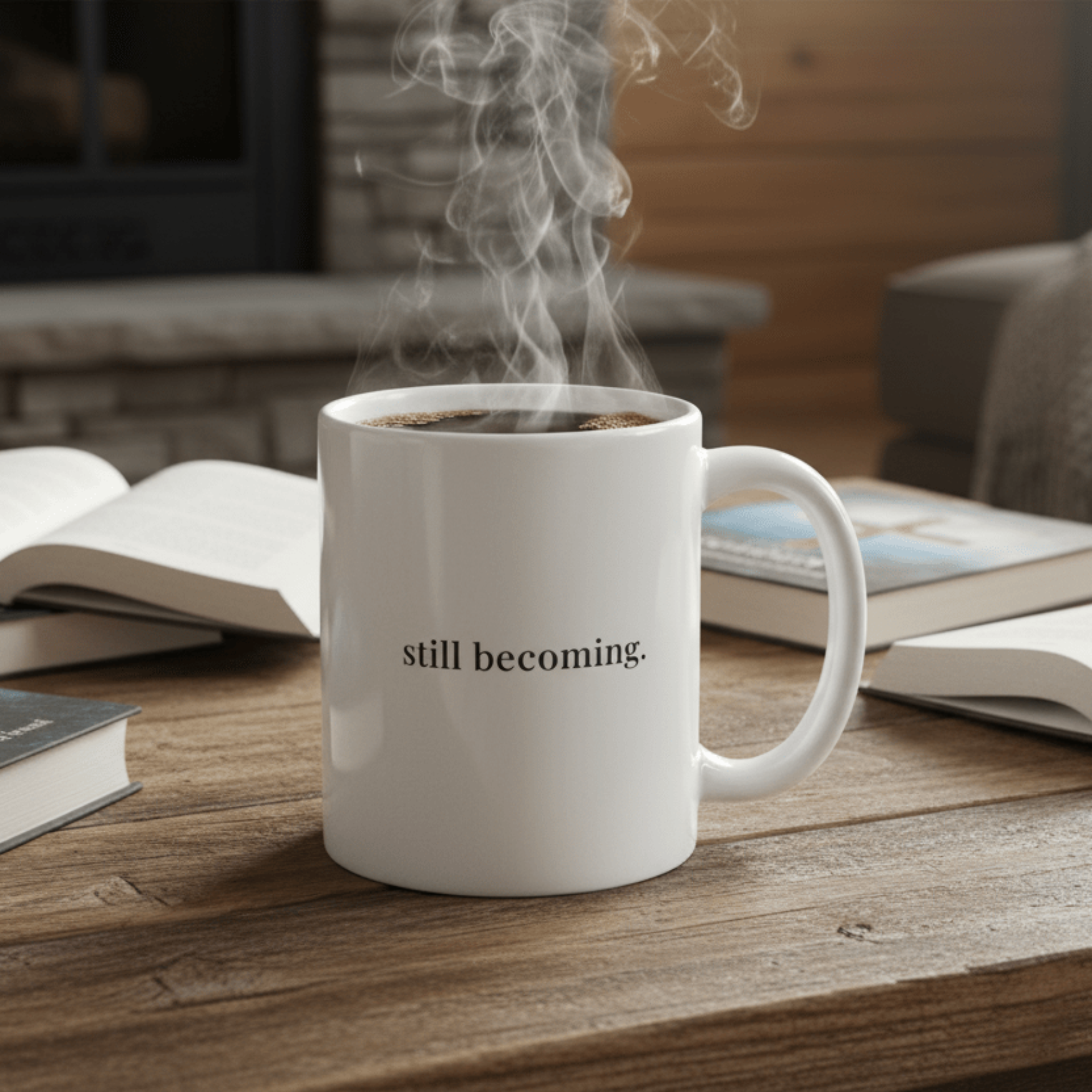 Still Becoming Inspirational Coffee Mug - Held & Anchored